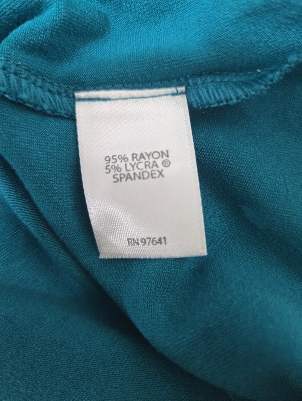 J. Jill Wearable Collection Teal Short-Sleeve Shift Dress Relaxed Loose, size M - Picture 4 of 4